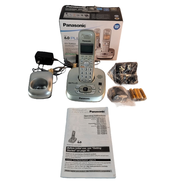 Panasonic 6.0 KX-TG4022 Expandable Digital Cordless Andwering System - Picture 14 of 14